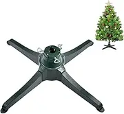 360-Degree Rotating Christmas Tree Stand, Detachable Heavy Duty Iron Tree Stand Base, Revolving Artificial Tree Holder Base, for Christmas Trees up to 9.8ft