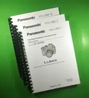 Owners Manual for Panasonic DMC-GH5M2 Camera 813 Pages W/Clear Covers!