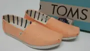 TOMS Alpargata Size US 12 M EU 43.5 Women Heritage Canvas Loafer Orange 10016517