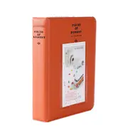 2 PCS 3 inch DIY Film Mulching PU Insert Type Mini Receive Photo Album, Color??Orange??