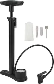 High-Pressure Portable Foot Pump - Aluminum Body Tire Inflator with Gauge for Motorcycles Cars Balls Swimming Rings