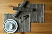 | Natural Jute Placemats Set of 4 | 13x19 Inch Rustic Farmhouse Place mats | ...