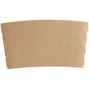 EcoChoice 10-24 oz. Kraft Coffee Cup Sleeve / Jacket / Clutch - 50/Pack