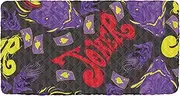 Typography Joker and Card Pattern Kids Travel Bed Sheet Waterproof Cot Sheet for Portable Baby Bed for Kids Camping Cot 50'' x 25'' (Sheet,Bed Not Included)