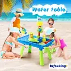 Kids Sandpit Pretend Play Set Outdoor Pool Beach Toy Sand Pit Water Table Chair