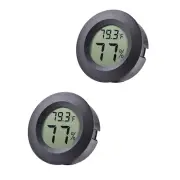 Medidor Digital LCD de Humedad y Temperatura Mini Pack de 2 Monitor de Humedad
