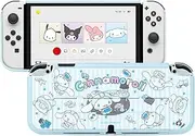 Kuitmor Protective Shell for Switch OLED,Dockable Integrated Hard Cover Skin Compatible with Switch OLED and Game Console - Beg
