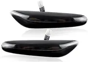 Side Mirror Indicator For BMW 5 Series 2004-2010 E60 E61 X3 E83 For BMW 13-15 X1 E84 2piece Led Side Marker Turn Signal Light Blinker Lamp Dynamic Sequential Blinker(NO Dynamic Smoked)