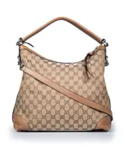 Brown Monogram Canvas Miss GG Hobo
