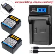 Battery or LCD Slim Charger for JVC BN-VF707 & JVC GZ-MG37EZ GZ-MG37U GZ-MG37US