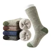 5 Pairs Winter Warm Thermal Wool Hiking Socks for Men