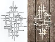 DzIxY Irregular Grid Metal Cutting Dies for Clear Stamps and Metal Cutting Dies Sets for Card Making Scrapbooking Paper Supplies Seals Storage Pockets