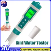 8 in 1 Pool Salt Tester Ph and Salt Meter for Saltwater Pool Ph and Salinity SY