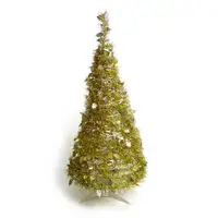 在飛比找ETMall東森購物網優惠-摩達客_4尺/4呎(120cm) 創意彈簧摺疊聖誕樹 (金色