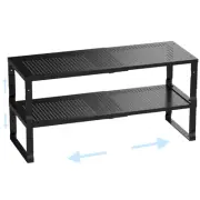 Expandable Adjustable Stackable Multi-Purpose Spice Racks，Metal Storage Rack,...