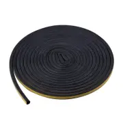 Self Adhesive Sealing Strip Door Insulation Strip 5M Black D Shaped Car4816
