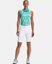 Under Armour Links Bermuda Golf Shorts Women’s 6 White 1362774 100 New NWT G213