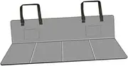 Okiyakusama Car Back Seat Extender Plate PU Leather Increase Travel Trunk Space Portable Wear Resistant