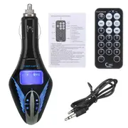 Car LED Wireless AUX bluetooth FM Transmitter Mp3 Player Charger TF/GPS w/Remote
