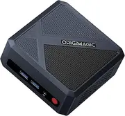 ORIGIMAGIC N1 Mini PC, AMD Ryzen 7 5700U(8C/16T, UP to 4.5GHZ), Mini Computers 16GB DDR4 RAM 512GB M.2 NVMe SSD, Support 4K Quad Display/WiFi 6E/BT5.2/2.5G LAN/Dual USB-C(Data/PD3.0/DP)/Windows 11 Pro