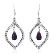AMETHYST BRIOLETTE STERLING EARRINGS #amethystbrioletteearrings #briolette #925