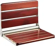 Upgraded Folding Teak Shower Seat Wall Mounted - Folding Teak Shower Seat, Home Care Teak Shower Seat Bench for Inside Shower, Wall Mount Shower Seat Bench Chair Shower Stool, Maximum Load 440lb