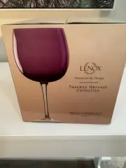 Lenox Tuscany Wine Glasses (set of 4) - New never opened (4 Colors)