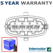 Mass Air Flow Meter Sensor Intermotor 19659-MCP Fits Vauxhall Saab