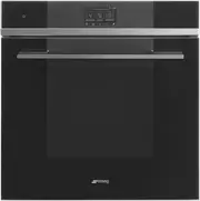 Smeg 60cm Linea Pyro Steam Oven - Black