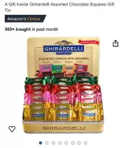 Ghirardelli Assorted Chocolate Squares Gift Tin