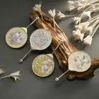 Emboss Chinese-style Handheld Mirror Butterfly Makeup Mirror Makeup