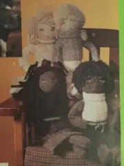 Vogue Sewing Pattern 7535 18" & 19" Sock Dolls Uncut Home Craft