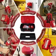 New Lockout Tagout Group Lockout Hasps Universal Clamp On Circuit Breaker Lock