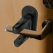 Childproof Door Lever Locks for Door Baby Proofing Door Handle Lock for Children Pets - Child Proof Door Latch Lock, 2 Pack Black