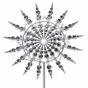 Solar Wind Spinner – Kinetic Metal Garden Stake for Outdoor Yard Décor