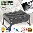 SOGA Portable Mini Folding Thick Box-type Charcoal Grill for Outdoor BBQ Camping