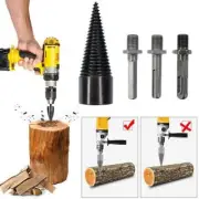 Firewood Drill Bit Wood Splitter Hex Shank Log Woodworking Tool SALE