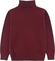 [GLEAMING GRAIN] Kids Turtleneck Sweaters Pullover Kids Toddler Long Sleeve Lapel Sweater Cotton Boys and Girls 3-10 Years