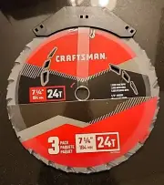 CRAFTSMAN 7-1/4in 184 mm 24T - Framing Saw Blade - Pack of 3