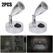 2x LED Spot Light Bedside Flexible 12V Book Reading Lamps RV Motorhome Camper AU