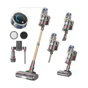 Cordless Vacuum Cleaner, 30Kpa Vacuum Cleaners for Home, Max 50Mins Runtime, ...