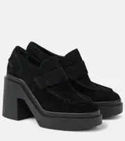 [Clergerie] Clergerie Netta suede loafer pumps AU 7.5 black