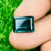6.25 Cts | natural loose|Tourmaline | blue | Octagon Shape | emerald cut Brazil