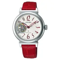 在飛比找Yahoo!奇摩拍賣優惠-SEIKO精工LUKIA 鏤空機械錶-紅(4R38-00N0