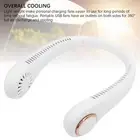 Foldable Portable Neck Fan Skin Friendly USB Rechargeable Neck Fan Quiet For