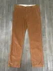 Lacoste Slim Fit Corduroy Pants Mens 40 - 32 Thin Wale Khaki Chino Cords $150
