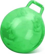 Gemscream Hopper Ball Bouncing Jumping Hopping Bouncy Ball with Handle Exercise Toys for Outdoors Sports School Games Exercise Boys Girls Gifts(18 Inch,Marbled Green)