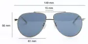 Brand New Authentic Gucci Aviator SunGlasses Frame G1311S 003DarkGreen lens