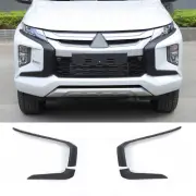 ABS Matte Black Headlight Lower Cover Trim Fits Mitsubishi L200 Triton 19-23 (for: Mitsubishi)