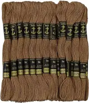 Anchor Stranded Cotton Thread for Cross Stitch/ Embroidery Color - Brown 379